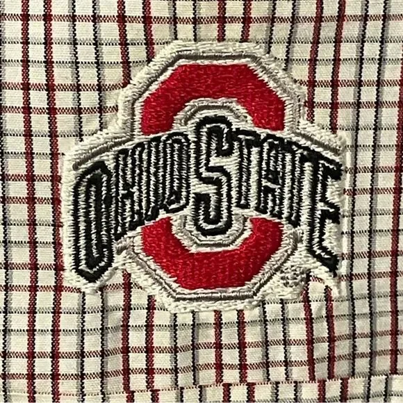Ohio State Buckeyes Men’s Long Sleeve Checked Shirt – Size XXL - Picture 4 of 9